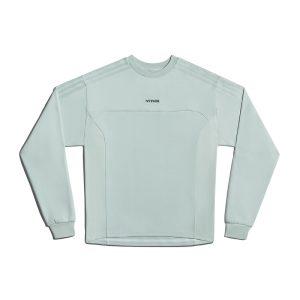 Sweat-shirt adidas Ivy Park à manches longues et col rond (neutre en matière de genre) teinte verte rose 336603