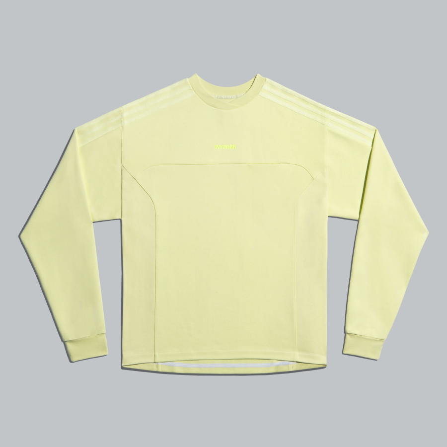 Sweat-shirt adidas Ivy Park à manches longues et col rond (neutre en matière de genre) jaune teinte rose 336619
