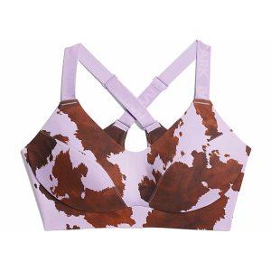 adidas Ivy Park Sports Top Soutien-gorge à découpe à imprimé vache à maintien moyen (grande taille) AOP Peau de vache/Purple Glow AOP Peau de vache/Purple Glow 334827