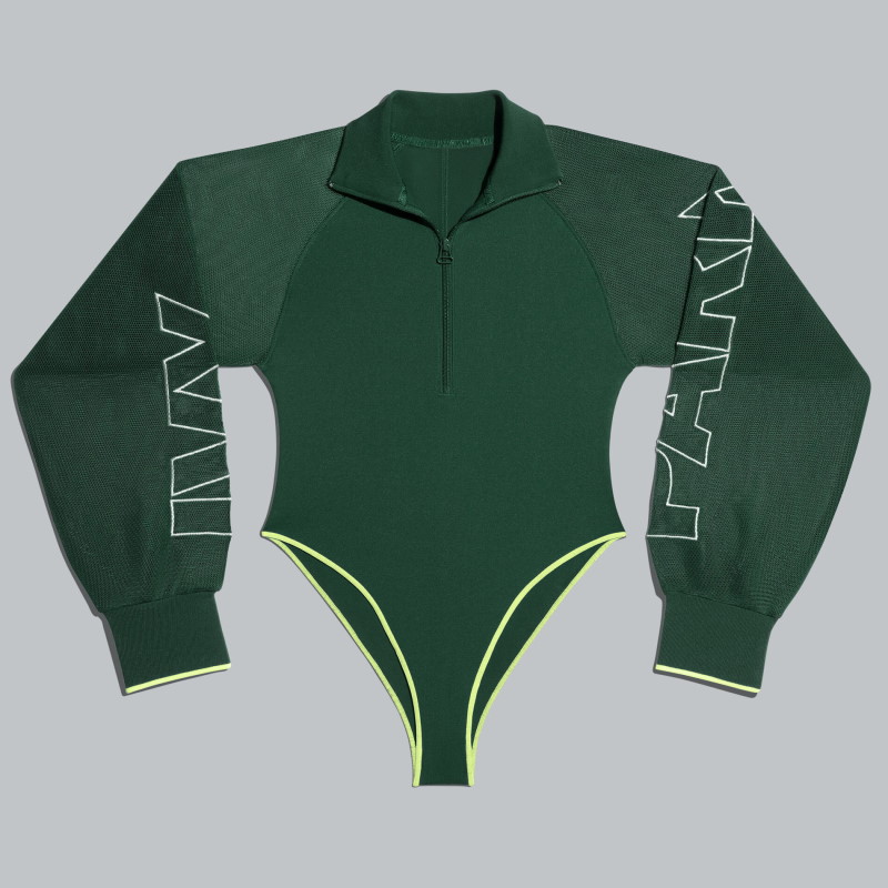 adidas Ivy Park Mesh Sleeve Body Vert foncé/Jaune haute résolution Vert foncé/Jaune haute résolution 333135