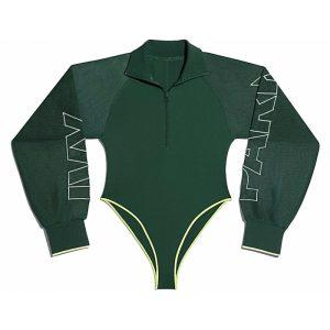 adidas Ivy Park Mesh Sleeve Body (grande taille) Vert foncé Vert foncé 333108