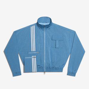 Veste de survêtement adidas Ivy Park Nylon (tous les sexes) Bleu clair Bleu clair 330974