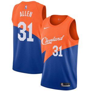 Maillot de basket-ball des Cleveland Cavaliers 2021-22 # 31 Maillot Swingman Jarrett Allen City Edition – Orange Bleu Rose 330262