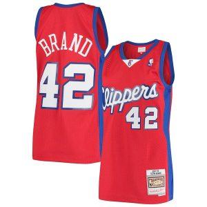 Maillot de basket-ball 2000/01 Mitchell & Ness Elton Brand Rouge LA Clippers Hardwood Classics Swingman Jersey – Statement Edition Rouge 330904