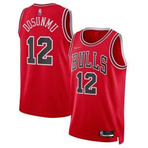 Maillot Swingman Chicago Bulls #12 Ayo Dosunmu édition 75e anniversaire 2021-22 – Rouge Rouge 330162