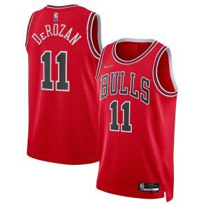 Maillot Swingman Chicago Bulls #11 DeMar DeRozan édition 75e anniversaire 2021-22 – Rouge Gris 330142