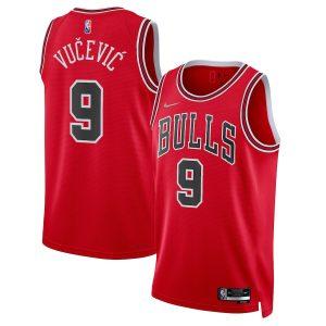 Maillot Swingman Chicago Bulls #9 Nikola Vucevic édition 75e anniversaire 2021-22 – Rouge Rouge 330182