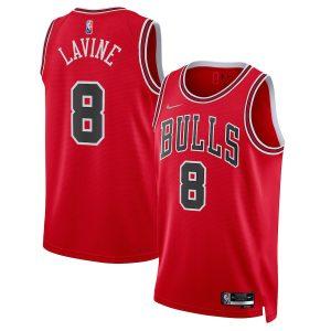 Maillot Swingman Chicago Bulls #8 Zach LaVine édition 75e anniversaire 2021-22 – Rouge Rouge 330172