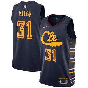 Maillot de basket-ball des Cleveland Cavaliers 2021-22 # 31 Maillot Swingman Jarrett Allen City Edition – Bleu marine 330272