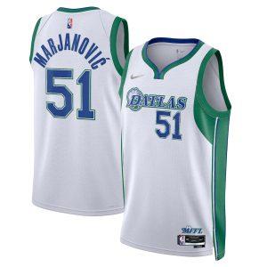 Maillot de basket-ball Dallas Mavericks 2021-22 # 51 Boban Marjanovic City Edition Swingman Jersey blanc 330553