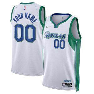 Maillot Swingman Nike City Edition Dallas Mavericks 2021-22 – Blanc personnalisé 330512