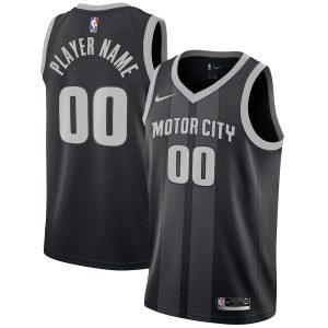 Maillot Swingman Nike City Edition Detroit Pistons 2021-22 – Personnalisé Noir 330583