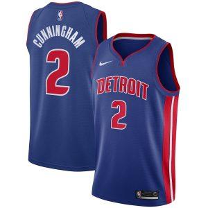 Maillot Detroit Pistons #2 Cade Cunningham Swingman 2021-22 – Bleu Bleu 330603