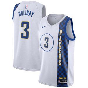 Maillot Swingman Indiana Pacers #3 Aaron Holiday City Edition 2021-22 Blanc 330703
