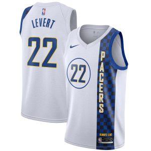 Maillot Swingman Indiana Pacers #22 Caris Levert City Edition 2021-22 – Blanc Blanc 330683