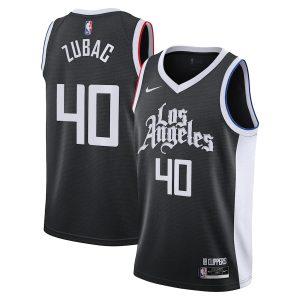 Maillot de basket 2021-22 Los Angeles Clippers #40 Ivica Zubac City Edition Swingman Jersey Noir Noir 330804