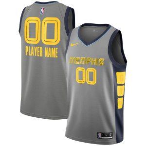 Maillot Swingman Nike City Edition Memphis Grizzlies 2021-22 – Gris personnalisé 331100