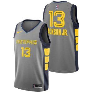 Maillot de basket-ball 2021-22 Memphis Grizzlies #13 Jaren Jackson Jr City Edition Swingman Jersey Gris 331090