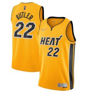 Maillot de basket-ball 2021-22 Miami Heat #22 Jimmy Butler Earned Edition Swingman Jersey Noir 331150