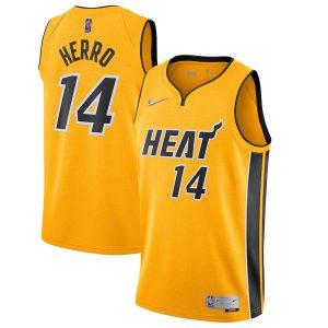 Maillot de basket-ball 2021-22 Miami Heat #14 Tyler Herro édition gagnée Swingman Jersey rose 331250