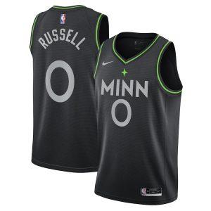 Maillot Swingman Minnesota Timberwolves #0 D'Angelo Russell City Edition 2021-22 - Noir Noir 331351