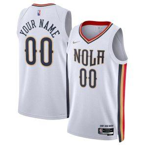 Maillot Swingman Nike City Edition des Pélicans de la Nouvelle-Orléans 2021-22 – Bleu personnalisé 331382