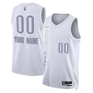 Maillot Swingman Oklahoma City Thunder Nike City Edition 2021-22 – Personnalisé Noir 331476