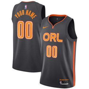 Maillot Swingman Orlando Magic Nike City Edition 2021-22 – Gris personnalisé 331586