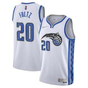 2021-22 Orlando Magic #20 Markelle Fultz Earned Edition Swingman Jersey Maillot de basket-ball Blanc 331526