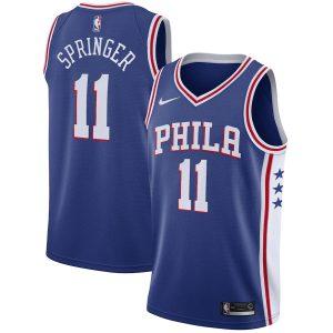 Maillot Swingman Icon Swingman des Philadelphia 76ers 2021-22 # 11 Jaden Springer – Royal Icon Edition Royal 331606