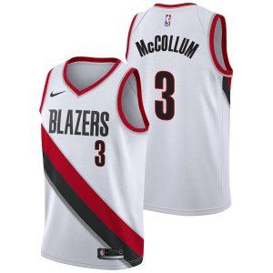 Maillot de basket-ball 2021-22 Portland Trail Blazers #3 CJ McCollum Association Swingman Jersey Blanc 331734