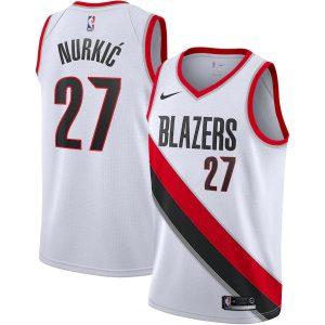 Maillot de basket-ball 2021-22 Portland Trail Blazers #27 Jusuf Nurkic Association Swingman Jersey Blanc 331753