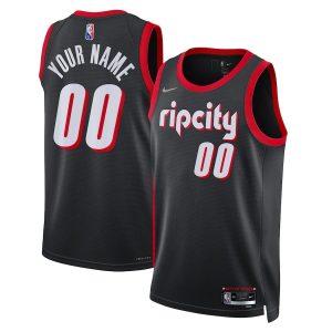 Maillot Swingman Nike City Edition Portland Trail Blazers 2021-22 – Personnalisé Noir 331784