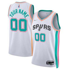 Maillot Swingman Nike City Edition San Antonio Spurs 2021-22 – Blanc personnalisé 332042