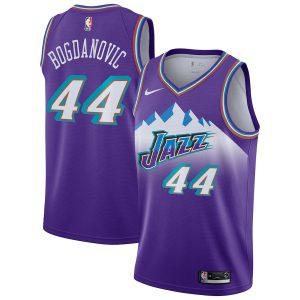Maillot de basket-ball 2021-22 Utah Jazz #44 Bojan Bogdanovic édition classique Swingman Jersey crème 332103
