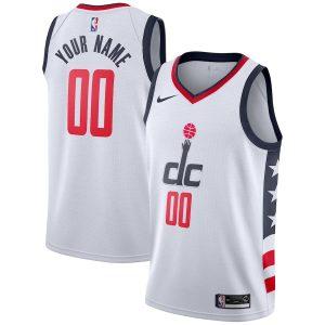 Maillot Swingman Nike City Edition Washington Wizards 2021-22 – Personnalisé Blanc Blanc 332205