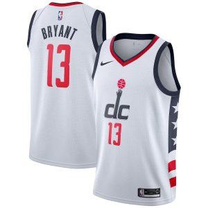 Maillot de basket-ball des Washington Wizards 2021-22 # 13 Thomas Bryant City Edition Maillot Swingman Blanc 332185