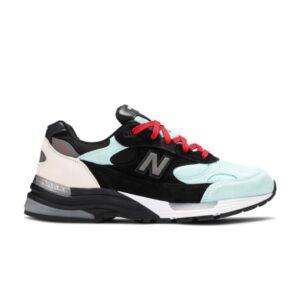Baskets Amoeba Music x Nice Kicks x New Balance 992 Made in USA Teal Noir M992NK2