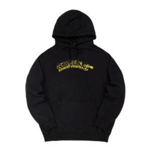 Sweat à capuche double universitaire brodé Awake Noir Noir 345767