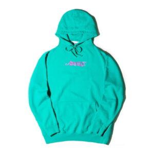 Sweat à capuche avec logo en feuille métallique Awake Sarcelle Sarcelle 343314