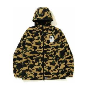 BAPE 1st Camo A Swimming Ape Veste légère Jaune Jaune 347974