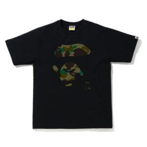 BAPE 1st Camo Ape Face Tee Noir/Vert Noir/Vert 348013