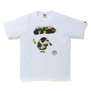 BAPE 1st Camo Ape Face Tee Blanc/Jaune Blanc/Jaune 347983
