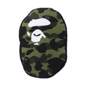 BAPE 1st Camo Ape Coussin de tête Vert Vert 348302