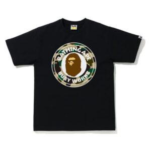 T-shirt BAPE 1st Camo Busy Works (SS21) Noir/Jaune Noir/Jaune 348777