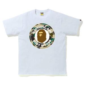 BAPE 1st Camo Busy Works Tee (SS21) Blanc/Jaune Blanc/Jaune 348755