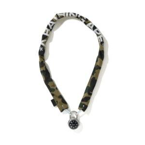 Antivol de chaîne de vélo BAPE 1st Camo Chain Lock Vert Vert 349391