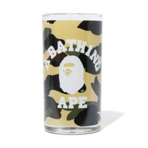 BAPE 1st Camo College Verre Tasse Jaune Jaune 349465