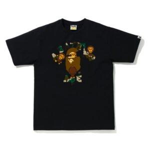 BAPE 1st Camo College Milo Tee (SS21) Noir/Jaune Noir/Jaune 349568