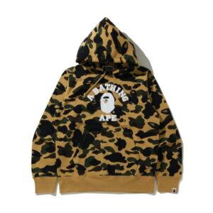 Sweat à capuche BAPE 1st Camo College (SS21) Jaune Jaune 350228